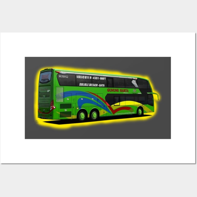 double decker bus Wall Art by alvian